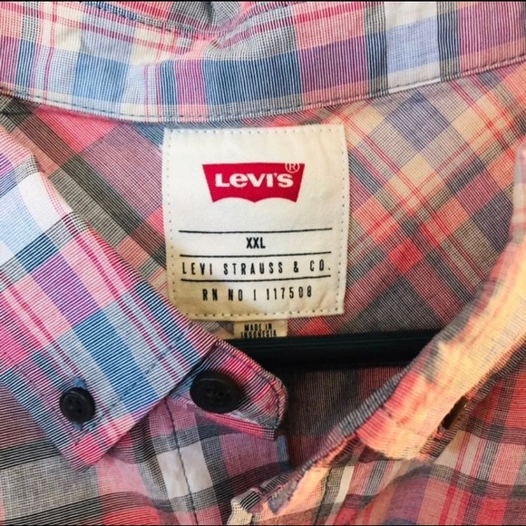 Levi short sleeve shirt Men’s XXL NWT - Picture 7 of 11
